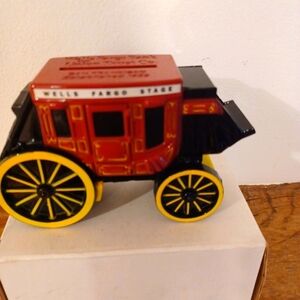 Vintage Wells Fargo Stagecoach Coin Bank